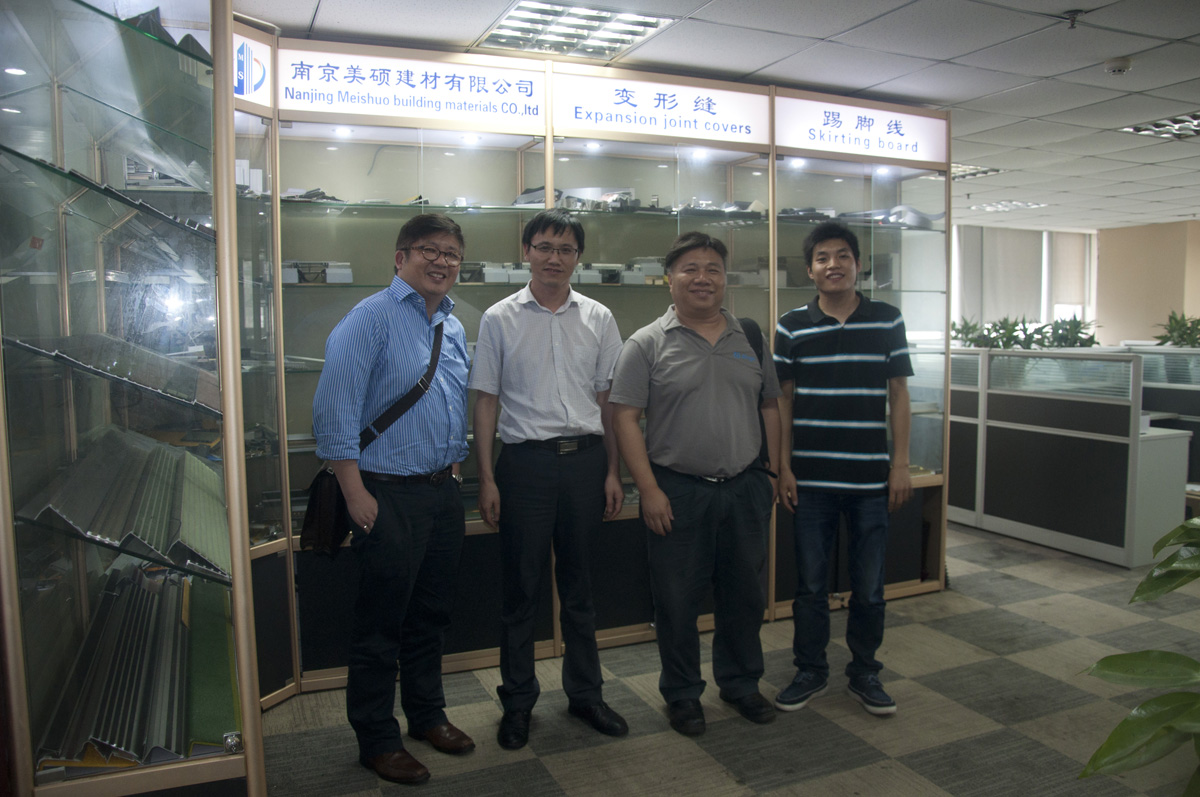 Welcome Foreign customers visit for Expansion joint, movement control joint & entrance mat