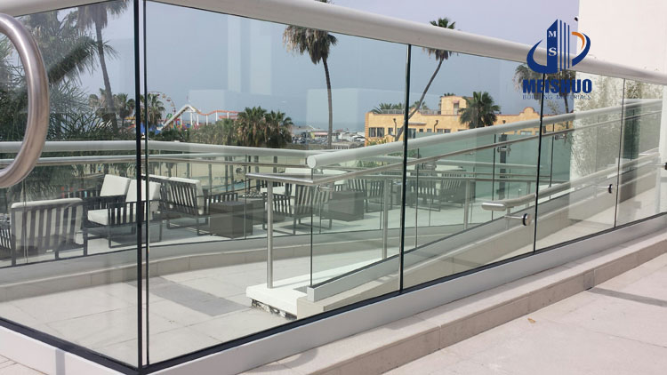 Balcony Glass Stainless Steel Balustrade
