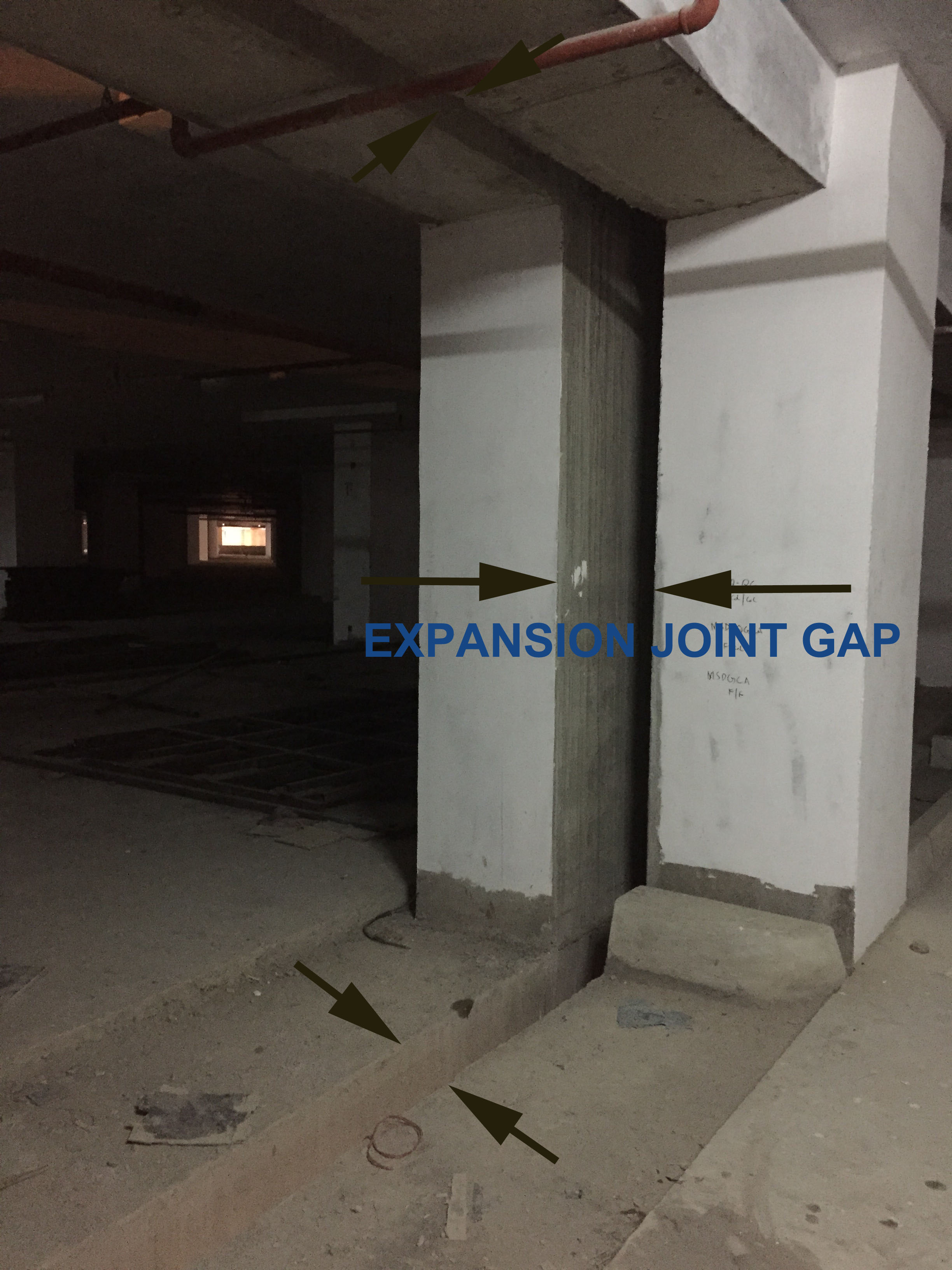 EXPANSION JOINT GAP