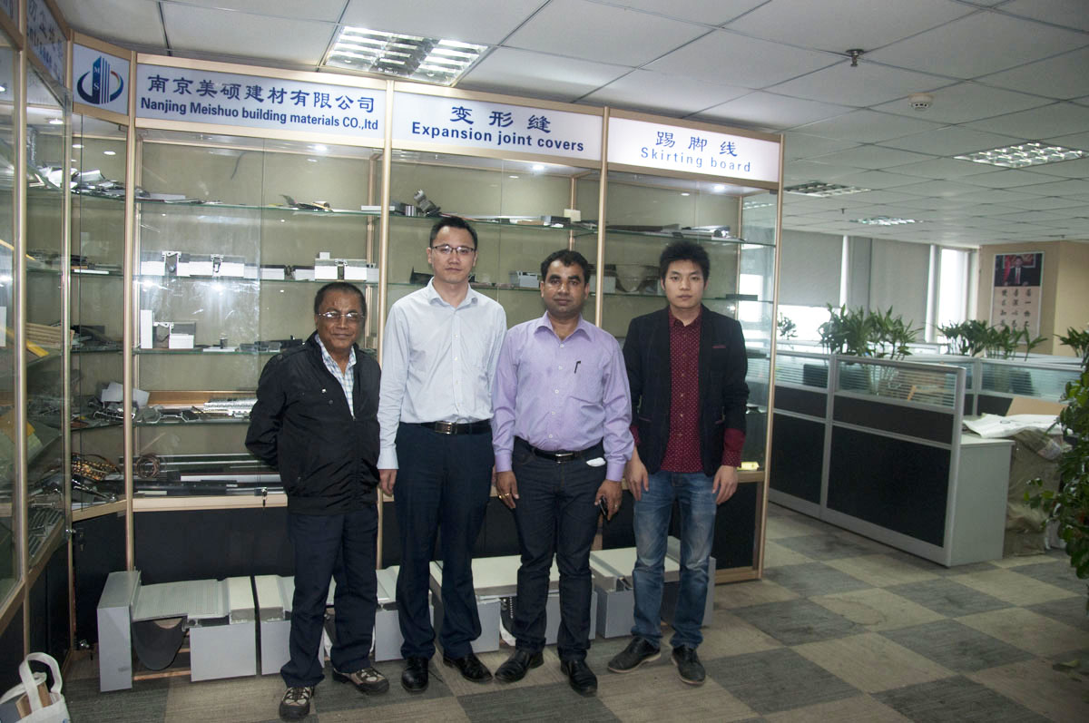 Welcome Foreign customers visit for Expansion joint, movement control joint & entrance mat