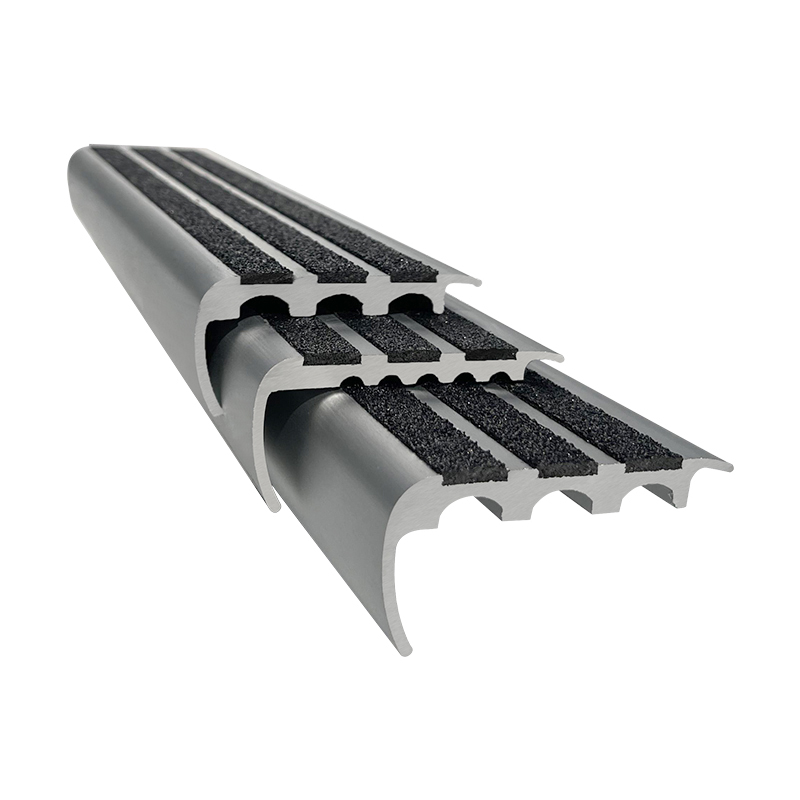 Aluminum Stair Nosing With Carborundum Insert MSSNC-35