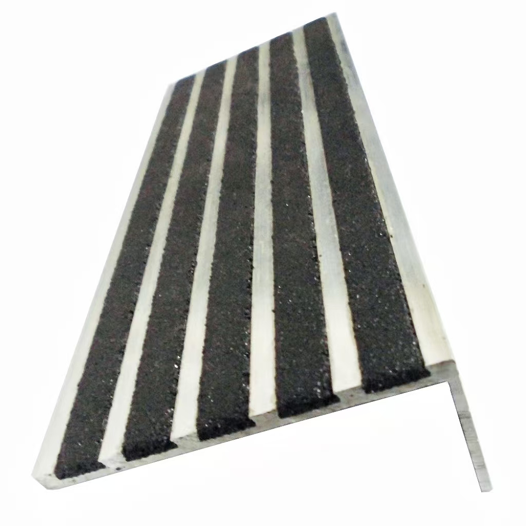 Carborundum Insert Aluminum Stair Nosing MSSNC-15